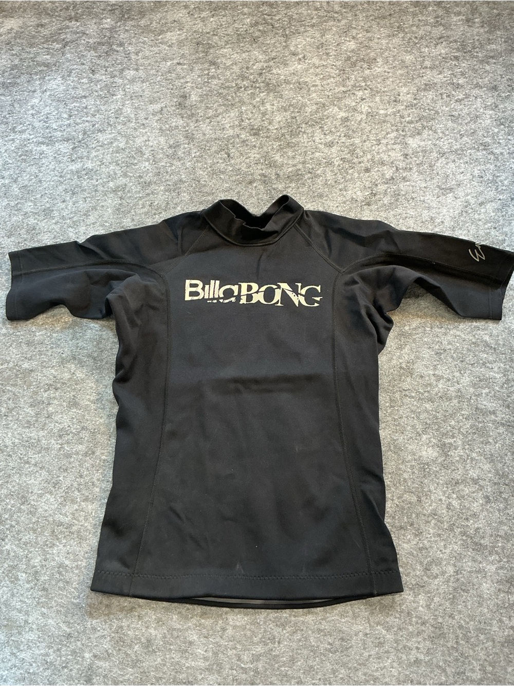 Billabong Y2K Surf Swim Black Wetsuit Shirt Size M